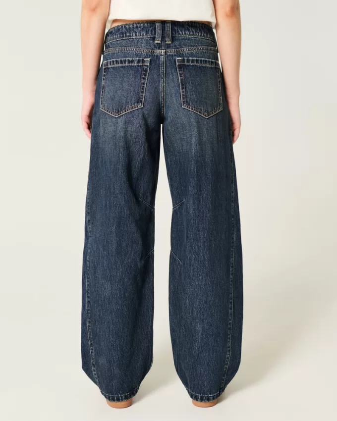 Low Rise Dark Wash Barrel Jeans,Low Rise Dark Wash Barrel Jeans Low Rise Dark Wash Barrel Jeans,Low Rise Dark Wash Barrel Jeans