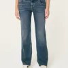 Low-Rise Dark Wash Relaxed Straight Jeans,Low-Rise Dark Wash Relaxed Straight Jeans