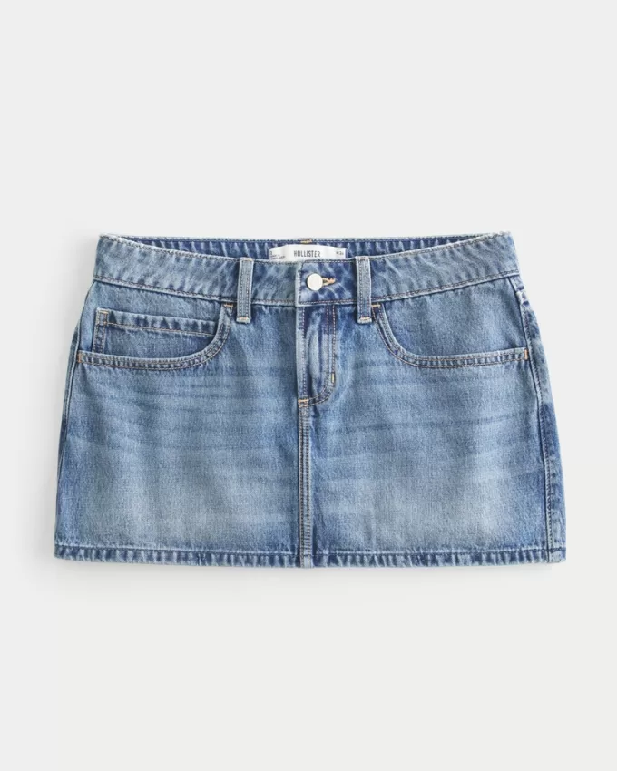 Low-Rise Denim Mini Skort,Low-Rise Denim Mini Skort Low-Rise Denim Mini Skort,Low-Rise Denim Mini Skort