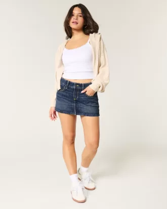 Low-Rise Denim Mini Skort,Low-Rise Denim Mini Skort Low-Rise Denim Mini Skort,Low-Rise Denim Mini Skort