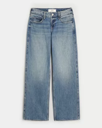 Low-Rise Floral Embroidered Medium Wash Baggy Jeans,Low-Rise Floral Embroidered Medium Wash Baggy Jeans Low-Rise Floral Embroidered Medium Wash Baggy Jeans,Low-Rise Floral Embroidered Medium Wash Baggy Jeans