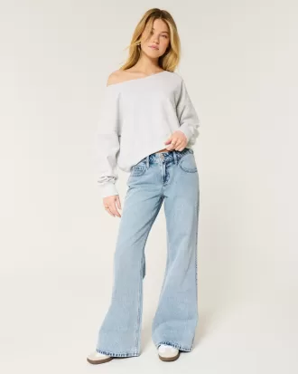 Low-Rise Light Wash Baggy Flare Jeans,Low-Rise Light Wash Baggy Flare Jeans Low-Rise Light Wash Baggy Flare Jeans,Low-Rise Light Wash Baggy Flare Jeans