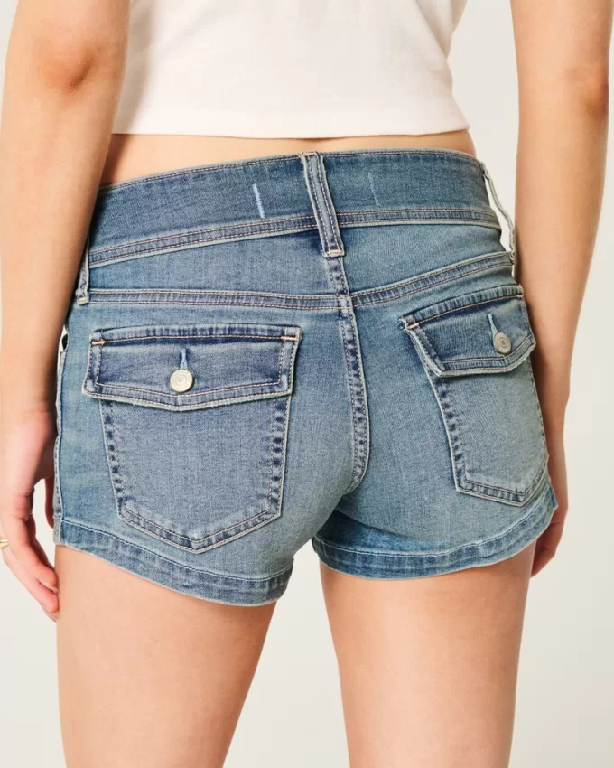 Low-Rise Light Wash Denim Shortie Shorts,Low-Rise Light Wash Denim Shortie Shorts Low-Rise Light Wash Denim Shortie Shorts,Low-Rise Light Wash Denim Shortie Shorts
