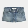 Low-Rise Light Wash Denim Shortie Shorts,Low-Rise Light Wash Denim Shortie Shorts Low-Rise Light Wash Denim Shortie Shorts,Low-Rise Light Wash Denim Shortie Shorts