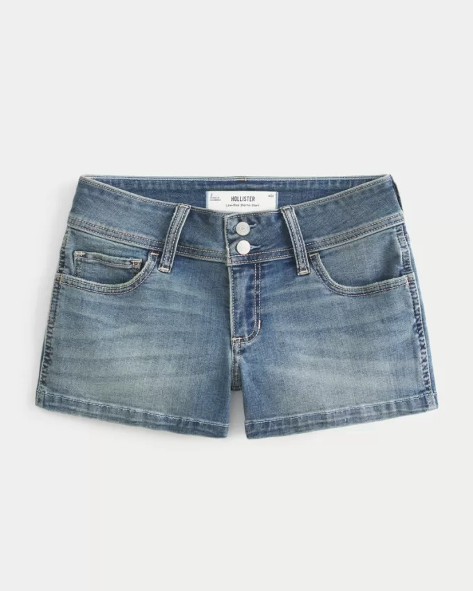 Low-Rise Light Wash Denim Shortie Shorts,Low-Rise Light Wash Denim Shortie Shorts Low-Rise Light Wash Denim Shortie Shorts,Low-Rise Light Wash Denim Shortie Shorts