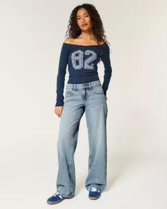 Low-Rise Medium Wash Baggy Jeans,Low-Rise Medium Wash Baggy Jeans Low-Rise Medium Wash Baggy Jeans,Low-Rise Medium Wash Baggy Jeans