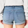 Low-Rise Medium Wash Denim Shortie Shorts,Low-Rise Medium Wash Denim Shortie Shorts Low-Rise Medium Wash Denim Shortie Shorts,Low-Rise Medium Wash Denim Shortie Shorts