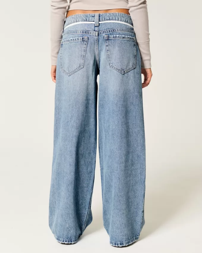 Low-Rise Medium Wash Shoelace Super Baggy Jeans,Low-Rise Medium Wash Shoelace Super Baggy Jeans Low-Rise Medium Wash Shoelace Super Baggy Jeans,Low-Rise Medium Wash Shoelace Super Baggy Jeans