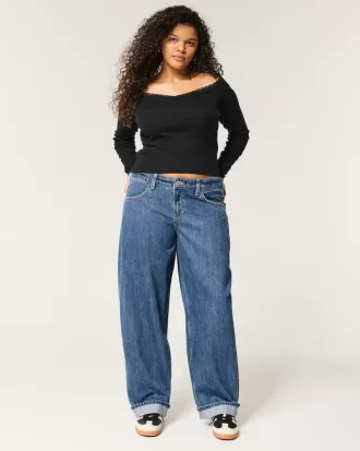 Low-Rise Medium Wash Tapered Baggy Jeans,Low-Rise Medium Wash Tapered Baggy Jeans Low-Rise Medium Wash Tapered Baggy Jeans,Low-Rise Medium Wash Tapered Baggy Jeans