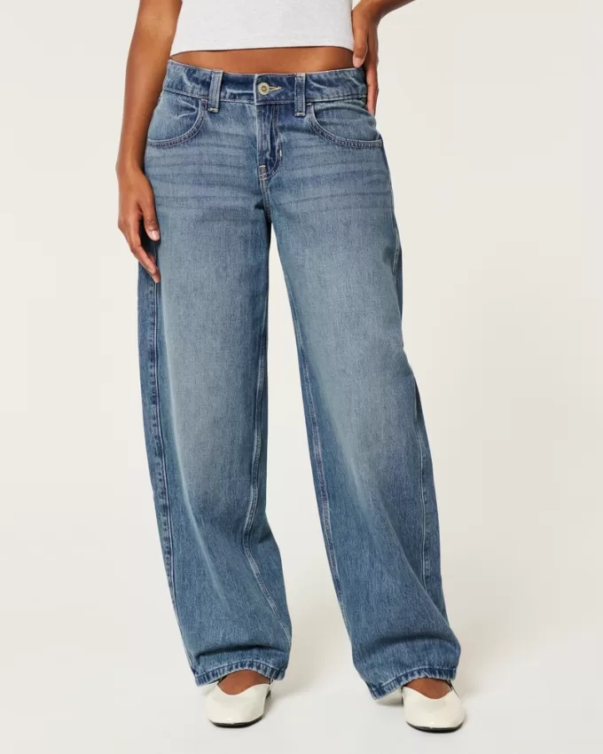 Low-Rise Medium Wash Tapered Baggy Jeans,Low-Rise Medium Wash Tapered Baggy Jeans Low-Rise Medium Wash Tapered Baggy Jeans,Low-Rise Medium Wash Tapered Baggy Jeans