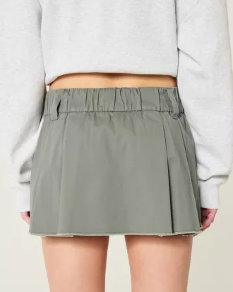 Low-Rise Pleated Poplin Mini Skort,Low-Rise Pleated Poplin Mini Skort Low-Rise Pleated Poplin Mini Skort,Low-Rise Pleated Poplin Mini Skort