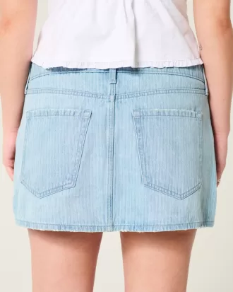 Low-Rise Railroad Stripe Denim Mini Skort,Low-Rise Railroad Stripe Denim Mini Skort Low-Rise Railroad Stripe Denim Mini Skort,Low-Rise Railroad Stripe Denim Mini Skort