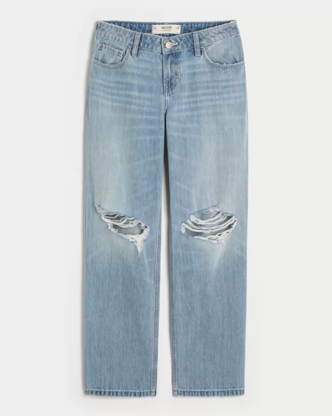 Low-Rise Ripped Light Wash Loose Jeans,Low-Rise Ripped Light Wash Loose Jeans Low-Rise Ripped Light Wash Loose Jeans,Low-Rise Ripped Light Wash Loose Jeans