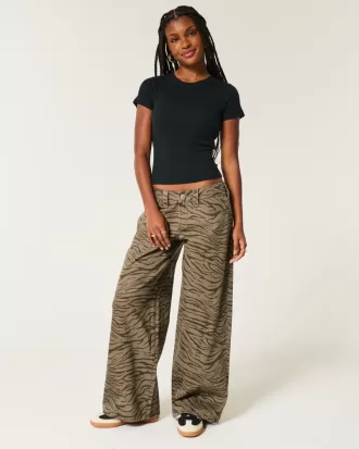 Low-Rise Zebra Pattern Super Baggy Jeans,Low-Rise Zebra Pattern Super Baggy Jeans Low-Rise Zebra Pattern Super Baggy Jeans,Low-Rise Zebra Pattern Super Baggy Jeans