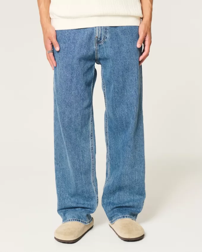 Medium Wash Baggy Jeans,Medium Wash Baggy Jeans