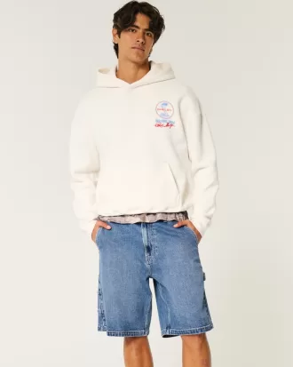 Medium Wash Baggy Painter Jean Shorts,Medium Wash Baggy Painter Jean Shorts Medium Wash Baggy Painter Jean Shorts,Medium Wash Baggy Painter Jean Shorts