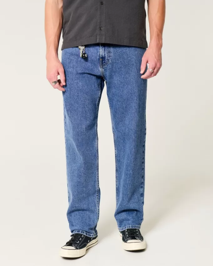 Medium Wash Loose Jeans,Medium Wash Loose Jeans