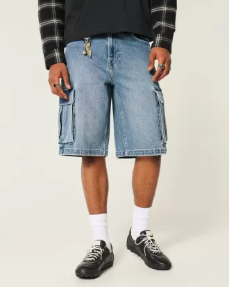 Medium Wash Super Baggy Denim Cargo Shorts,Medium Wash Super Baggy Denim Cargo Shorts Medium Wash Super Baggy Denim Cargo Shorts,Medium Wash Super Baggy Denim Cargo Shorts
