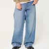 Medium Wash Super Baggy Jeans,Medium Wash Super Baggy Jeans