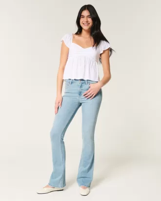 Mid-Rise Light Wash Boot Jeans,Mid-Rise Light Wash Boot Jeans Mid-Rise Light Wash Boot Jeans,Mid-Rise Light Wash Boot Jeans