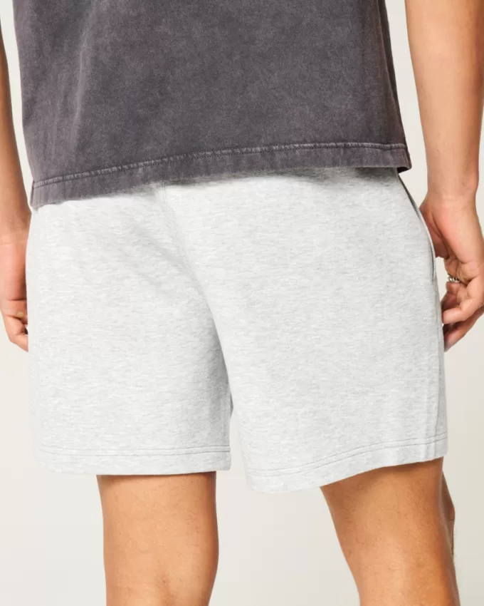 Mid-Thigh Cooling Fleece Shorts,Mid-Thigh Cooling Fleece Shorts