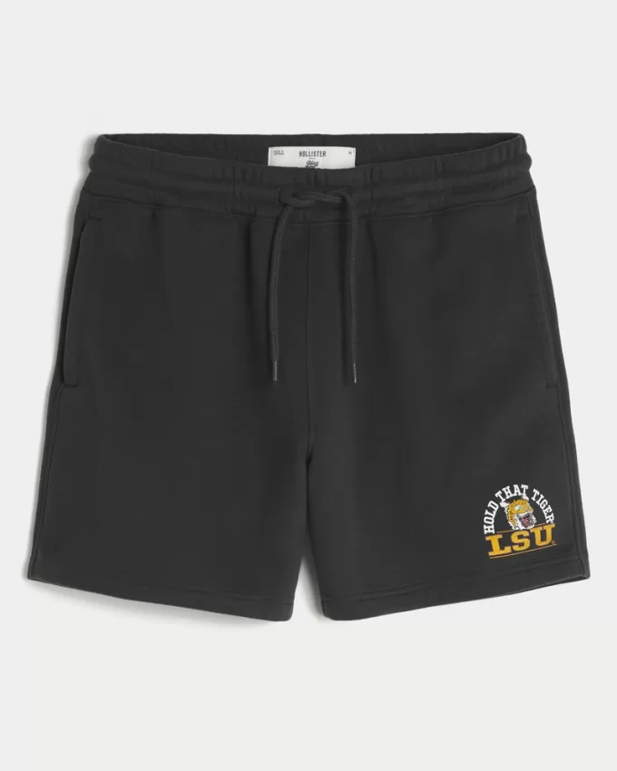 Mid-Thigh Fleece LSU Tigers Graphic Shorts,Mid-Thigh Fleece LSU Tigers Graphic Shorts Mid-Thigh Fleece LSU Tigers Graphic Shorts,Mid-Thigh Fleece LSU Tigers Graphic Shorts