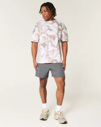 Mid-Thigh Hybrid Active Shorts,Mid-Thigh Hybrid Active Shorts