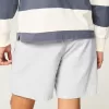 Mid-Thigh Linen-Blend Pull-On Shorts,Mid-Thigh Linen-Blend Pull-On Shorts
