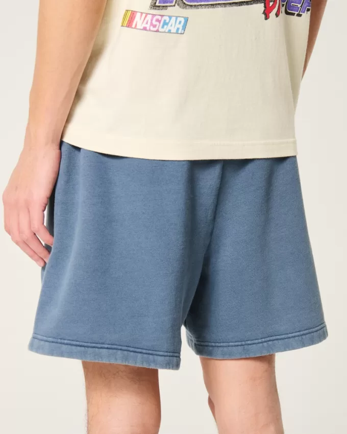 Mid-Thigh Loose Fleece Shorts,Mid-Thigh Loose Fleece Shorts