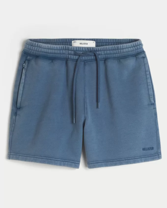 Mid-Thigh Loose Fleece Shorts,Mid-Thigh Loose Fleece Shorts