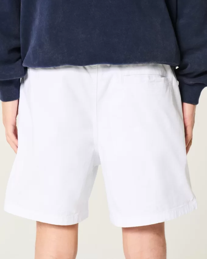 Mid-Thigh Twill Pull-On Shorts,Mid-Thigh Twill Pull-On Shorts Mid-Thigh Twill Pull-On Shorts,Mid-Thigh Twill Pull-On Shorts
