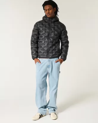 Mid-Weight Hooded Puffer Jacket,Mid-Weight Hooded Puffer Jacket