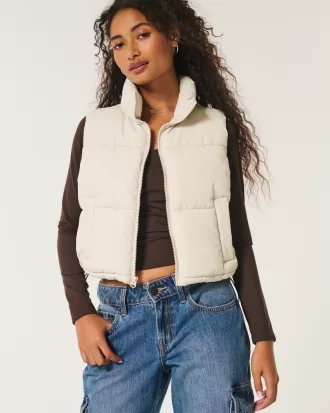 Mini Zip-Up Puffer Vest,Mini Zip-Up Puffer Vest Mini Zip-Up Puffer Vest,Mini Zip-Up Puffer Vest