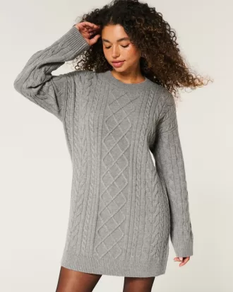 Oversized Cable-Knit Crew Sweater Dress,Oversized Cable-Knit Crew Sweater Dress Oversized Cable-Knit Crew Sweater Dress,Oversized Cable-Knit Crew Sweater Dress
