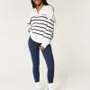 Oversized Half-Zip Graphic Sweater,Oversized Half-Zip Graphic Sweater