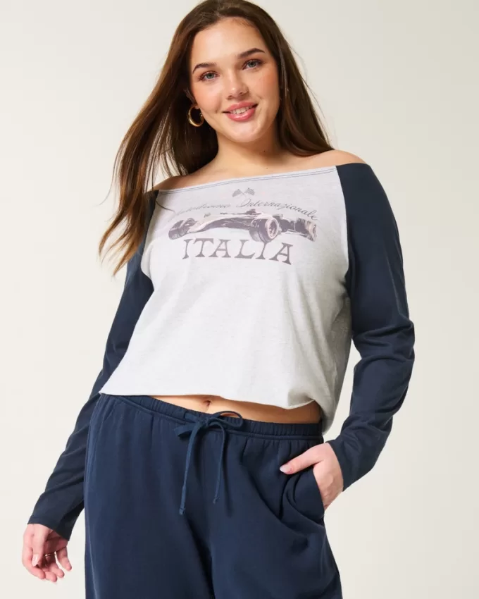 Oversized Long-Sleeve Racing Graphic Tee,Oversized Long-Sleeve Racing Graphic Tee Oversized Long-Sleeve Racing Graphic Tee,Oversized Long-Sleeve Racing Graphic Tee