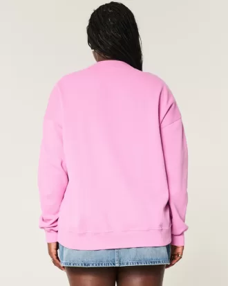 Oversized Malibu Graphic Crew Sweatshirt,Oversized Malibu Graphic Crew Sweatshirt Oversized Malibu Graphic Crew Sweatshirt,Oversized Malibu Graphic Crew Sweatshirt