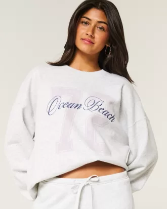Oversized Ocean Beach Graphic Crew Sweatshirt,Oversized Ocean Beach Graphic Crew Sweatshirt Oversized Ocean Beach Graphic Crew Sweatshirt,Oversized Ocean Beach Graphic Crew Sweatshirt