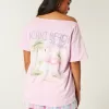 Oversized Off-the-Shoulder Miami Beach Graphic Tee,Oversized Off-the-Shoulder Miami Beach Graphic Tee Oversized Off-the-Shoulder Miami Beach Graphic Tee,Oversized Off-the-Shoulder Miami Beach Graphic Tee