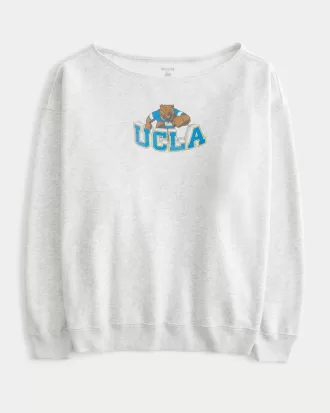 Oversized UCLA Off-the-Shoulder Sweatshirt,Oversized UCLA Off-the-Shoulder Sweatshirt
