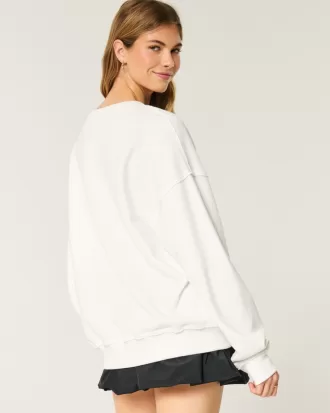 Oversized University of Texas Graphic Notch-Neck Sweatshirt,Oversized University of Texas Graphic Notch-Neck Sweatshirt Oversized University of Texas Graphic Notch-Neck Sweatshirt,Oversized University of Texas Graphic Notch-Neck Sweatshirt