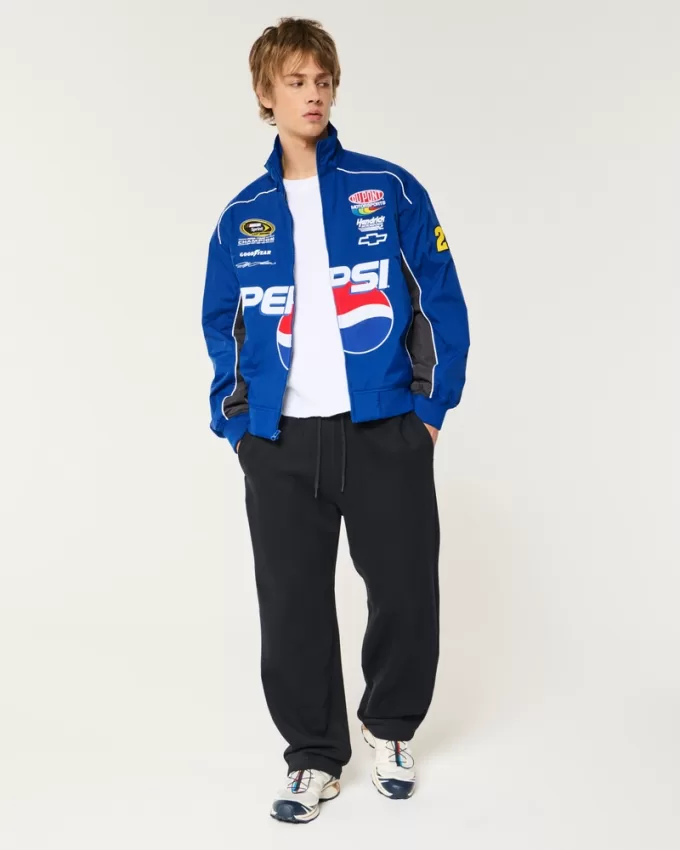Pepsi NASCAR Graphic Zip-Up Racing Jacket,Pepsi NASCAR Graphic Zip-Up Racing Jacket Pepsi NASCAR Graphic Zip-Up Racing Jacket,Pepsi NASCAR Graphic Zip-Up Racing Jacket