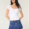 Pleated Denim Mini Skort,Pleated Denim Mini Skort
