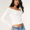 Pointelle Lace Trim Top,Pointelle Lace Trim Top