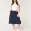 Polka Dot Midi Skirt,Polka Dot Midi Skirt