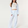 Poplin Wide-Leg Sleep Pants,Poplin Wide-Leg Sleep Pants