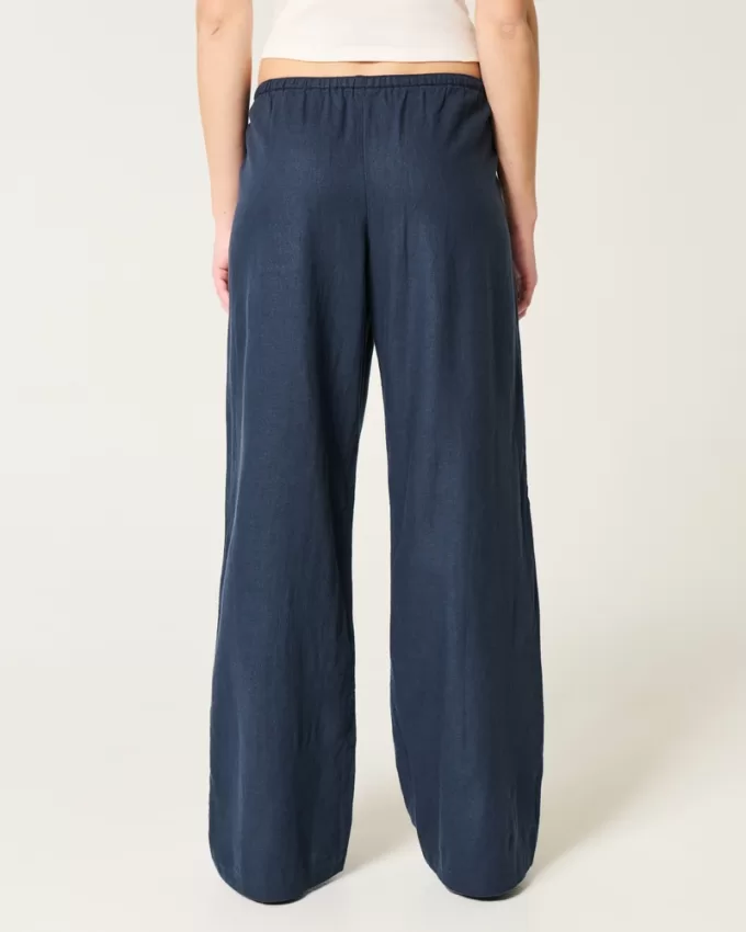 Pull-On Wide-Leg Pants,Pull-On Wide-Leg Pants