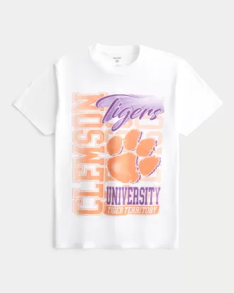 Relaxed Clemson University Tigers Graphic Tee,Relaxed Clemson University Tigers Graphic Tee