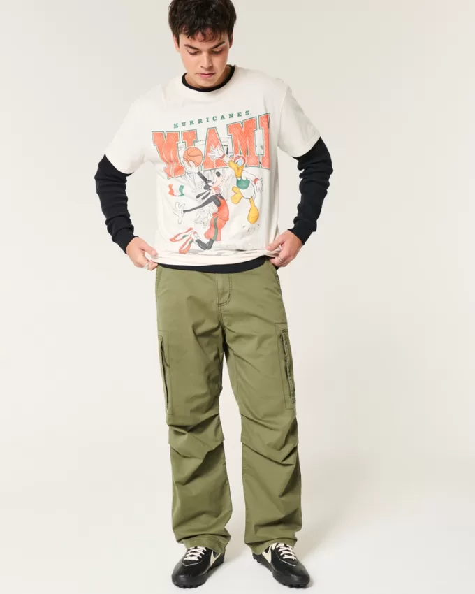 Relaxed Disney Miami Hurricanes Graphic Tee,Relaxed Disney Miami Hurricanes Graphic Tee