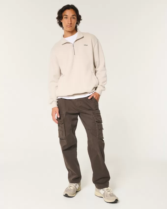 Relaxed Half-Zip Logo Sweatshirt,Relaxed Half-Zip Logo Sweatshirt Relaxed Half-Zip Logo Sweatshirt,Relaxed Half-Zip Logo Sweatshirt